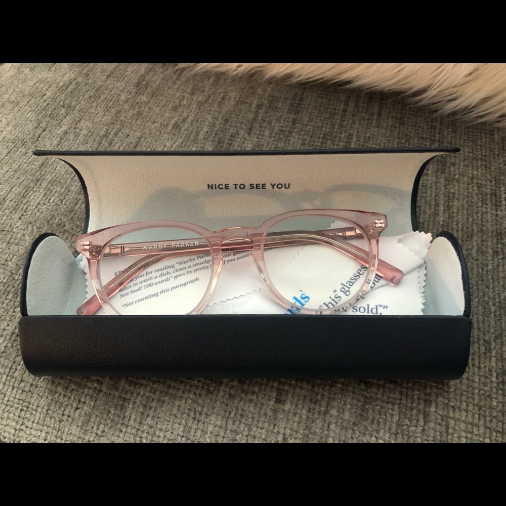 Warby Parker bluelight blocker glasses